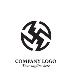 Sleek Electrical Logo Symbol on a Clean White Background for Modern Branding Design Elements Art