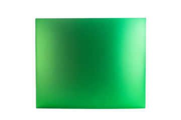 Square gradient of vibrant spring green color smoothly shifting on transparent background