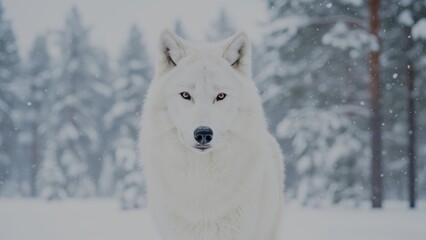 Fototapeta premium Snow Wolf