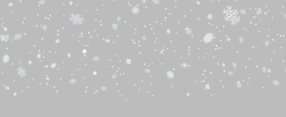 winter frame snow falling