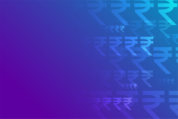 indian rupee symbol on vibrant background for digital payment or investment