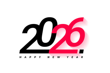 trendy 2026 happy new year greeting background