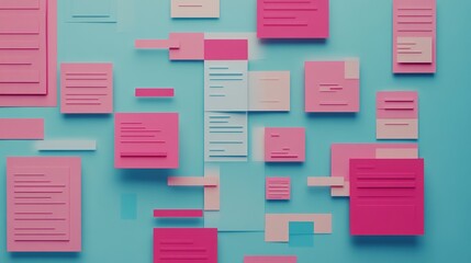 sitemap. Abstract web design elements and sitemap displayed on a clean surface from an overhead view. tutorial guides, club newsletters, designed for sports & leisure club marketing.