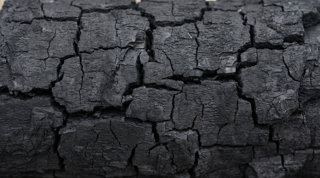 Burnt Wood, a Stark Reminder of Climate Change and Global Warming's Devastating Impact on Earth's Resources