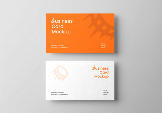 Business Card Mockup Branding Minimal Corporate Stationery Design