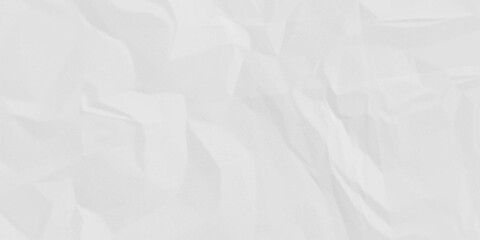 White paper wrinkled texture for background space. Rough white paper. Paper texture, recycled creased paper background.	