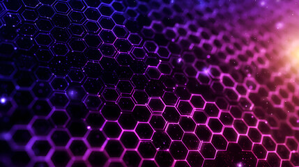 Gradient-style tech-sense hexagonal background material
