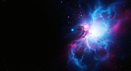 Beautiful Deep Space Nebula Starfield Light Display in the Vast Universe