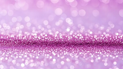 Abstract purple glitter background with bokeh lights and sparkle