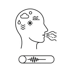 Breathe Easy Concept in Minimalist Style, Exploring Weather Patterns and Respiratory Health for a Fresh Perspective on Wellness and Environmental Awareness