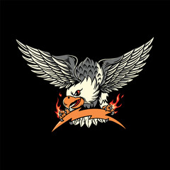 eagle with wings