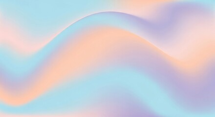 Obraz premium Soft pastel-colored abstract wave scenery with smooth blending and ethereal flow