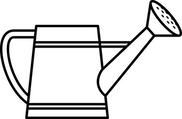 Clean Outline Watering Can Gardening Icon