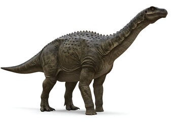 Fototapeta premium Digitally rendered dinosaur illustration on white background