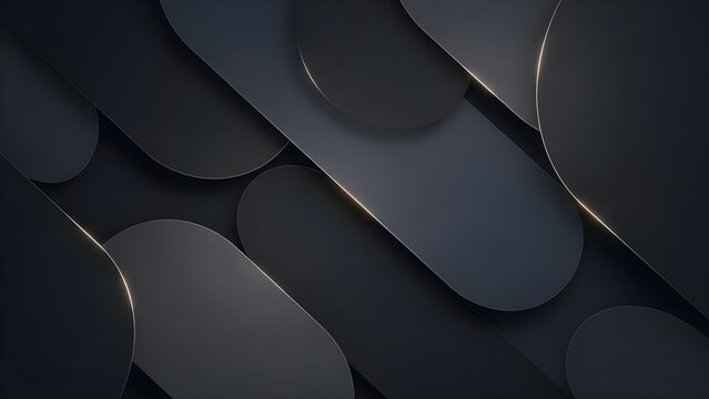 Abstract black background with golden lines modern dark wallpaper design vector illustration graphic resource