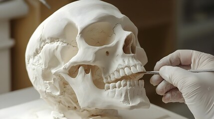 Sculpting a Human Skull Model