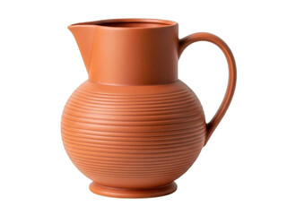 Terracotta Pitcher with Horizontal Ribbing ceramic