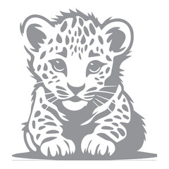 Leopard Cub Graphic Art
