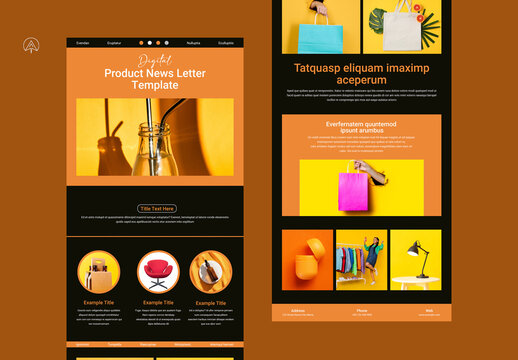 Digital Product News Letter Template