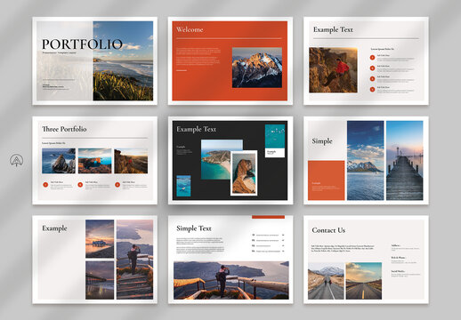Portfolio Landscape Brochure Template
