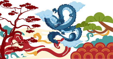 abstract floral background with flowers