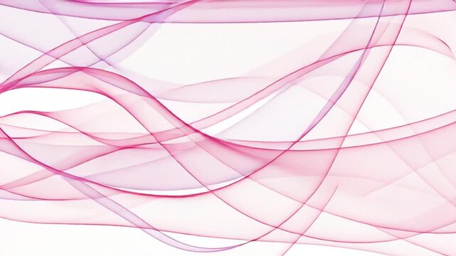 Abstract pink and purple vector illustration featuring flowing lines, light curves, and a futuristic wave design pattern