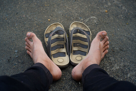 feet on the sand