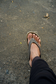 feet on the sand