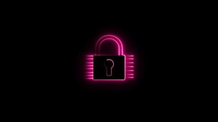 A digital globe illuminated padlock icon in the representing global security Generative keyhole icon with lock and security symbol for safe access and protection, 4k video.. - Powered by Adobe