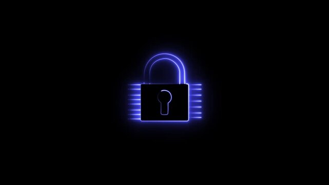 A digital globe  illuminated padlock icon in the  representing global security Generative keyhole icon with lock and security symbol for safe access and protection, 4k video.. - Powered by Adobe