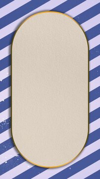 Christmas Candy Cane Stripe Frame Looping Animation for Holiday Video Templates