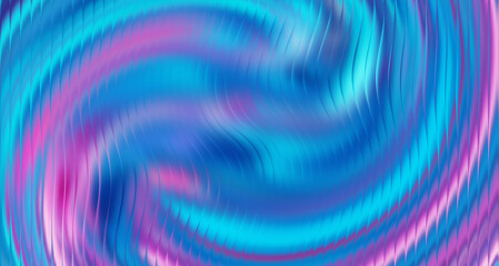 Fototapeta premium Holographic Abstract Waves: Blue Pink Gradient