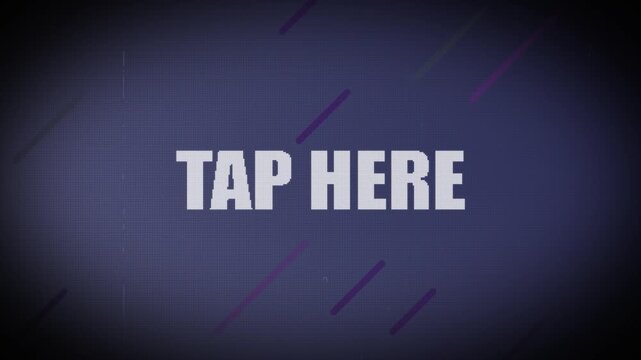 Tap Here Text Animation for Social Media Engagement, Content Interaction, Mobile App Actions, Viewer Retention, CTA Prompts, and Digital Marketing Click-Through Optimization