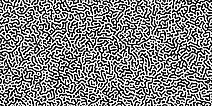 Abstract Reaction-diffusion Turing pattern natural texture gray gradient color scheme. Linear design with biological algorithm psychedelic background. Reaction-diffusion or truing patter	
