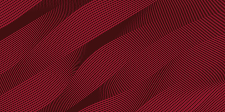 Contemporary technology cover design set. Luxury background with red line pattern (guilloche curves). Premium vector tech backdrop for business layout, digital certificate