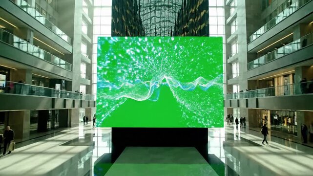 Indoor atrium reflective glow scene 3 with atrium reflective glow effect indoor style featuring cinematic, 4k, stock footage,