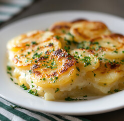 Warm Baked Brie with Garlic Herb Topping and Crisp Roasted Baguette Slices

