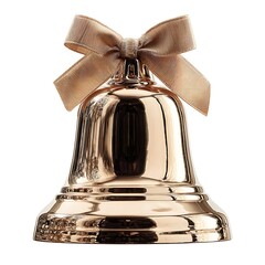 Elegant Golden Bell with Ribbon Bow