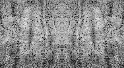 Grunge Travertine Stone Texture with Rough Symmetrical Pattern and High-Contrast Concrete Detail