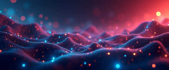 A thrilling depiction of decentralized gaming experiences, showcasing abstract elements and vibrant hues that engage viewers while providing ample room for professional overlay text.