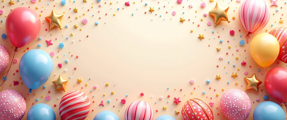 An engaging composition of HBD wallpapers styled with celebratory elements, perfect for digital backgrounds and modern birthday wishes, ensuring a vast area for copy space inclusion.