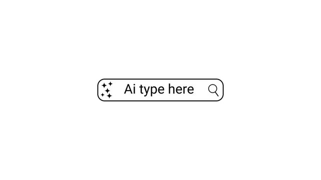 Search Bar with Text Input Field and Magnifying Glass Icon on White Background text box search engine