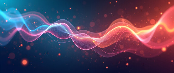 An abstract background focusing on fintech finance evolution, blending vibrant colors and dynamic shapes that symbolize progress and innovation. Include considerable copy space for design flexibility.