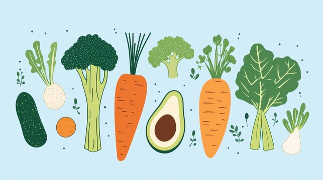 Vector cartoon illustration of a fresh, organic carrot vegetable isolated on a white background for a healthy diet and nutrition - Powered by Adobe