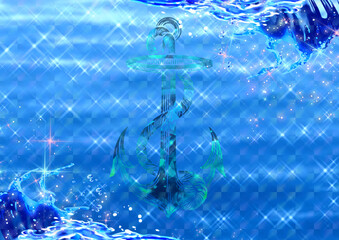 壁紙　マリンデザイン