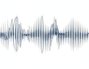 Graphic of fluctuating, rhythmic vertical lines on white