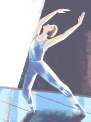 Ballet dancer dance performance artistic movement contemporary dance graceful art studio pose elegance stretch