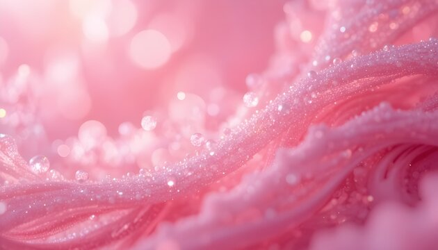 A soft, dreamy pink background featuring delicate lighting effects and smooth tonal transitions. Its close-up abstract glow creates a warm, romantic atmosphere, perfect for beauty themes, feminine des