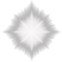 Radial burst with bright center and jagged dark edges, resembling abstract light explosion or impact.