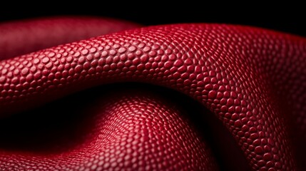 Texture of Red Stingray Skin: A close-up showcases the luxurious texture of red stingray skin, revealing intricate details of its unique pattern, evoking a sense of exotic beauty and craftsmanship.